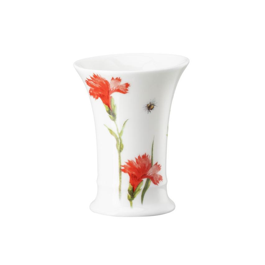 Váza ve tvaru poháru Flower Minis, Červené karafiáty, 9,4 cm