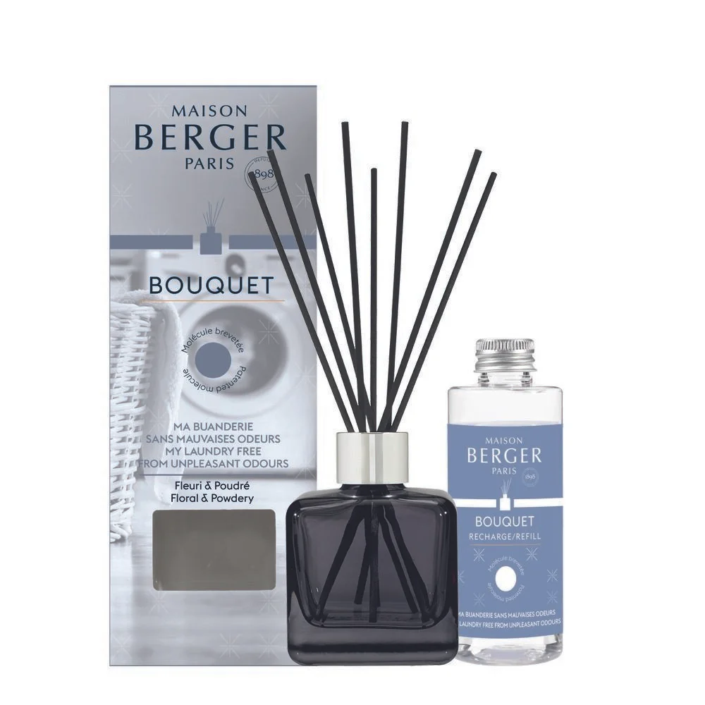 Aroma difuzér Cube + náplň Proti zápachu z prádelny – Květinová vůně 100 ml