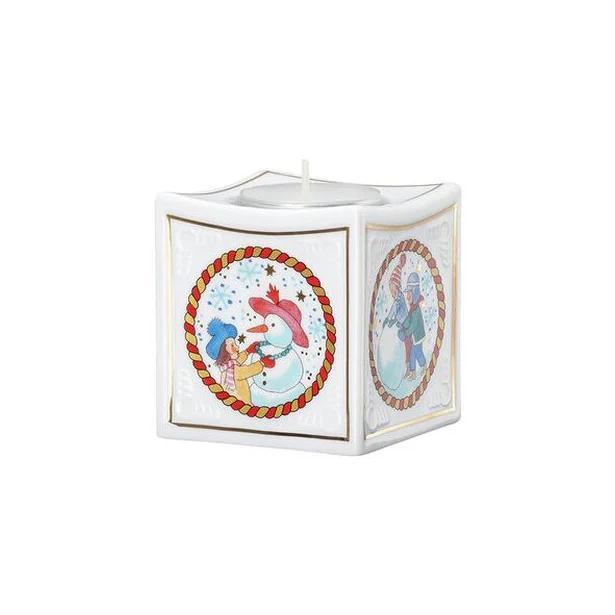 Vánoční svícen na čajovou svíčku, Vánoční radovánky, 7 cm