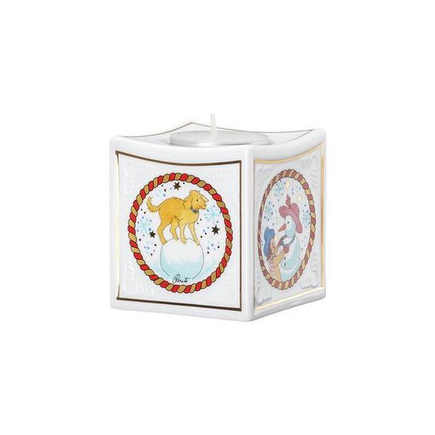 Vánoční svícen na čajovou svíčku, Vánoční radovánky, 7 cm