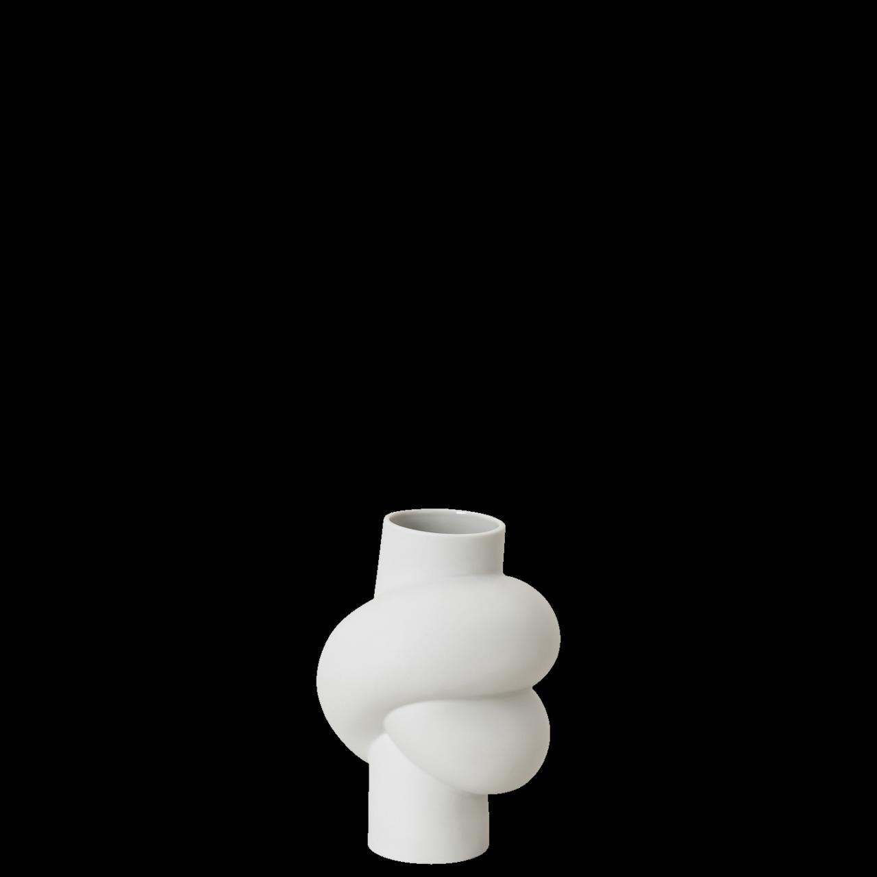 Středně velká váza Node, kolekce Midivases, 14 cm, bílá