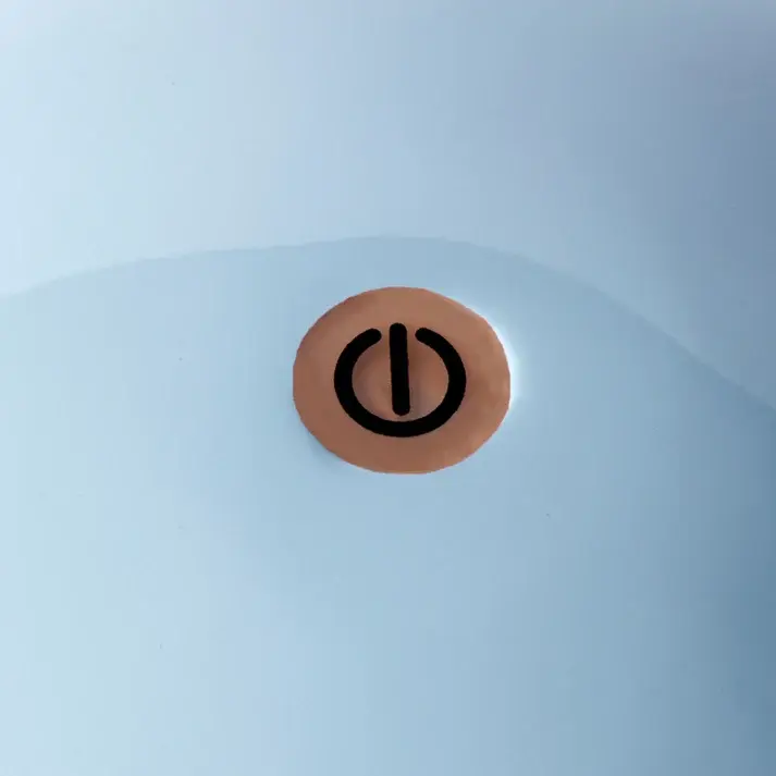 Bezdrátová dobíjecí LED lampa Bobbine, 30 cm, světle modrá