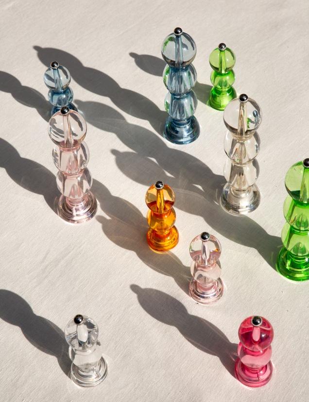 Akrylový mlýnek na sůl nebo pepř Bobbin Icy, 24 cm, transparentní