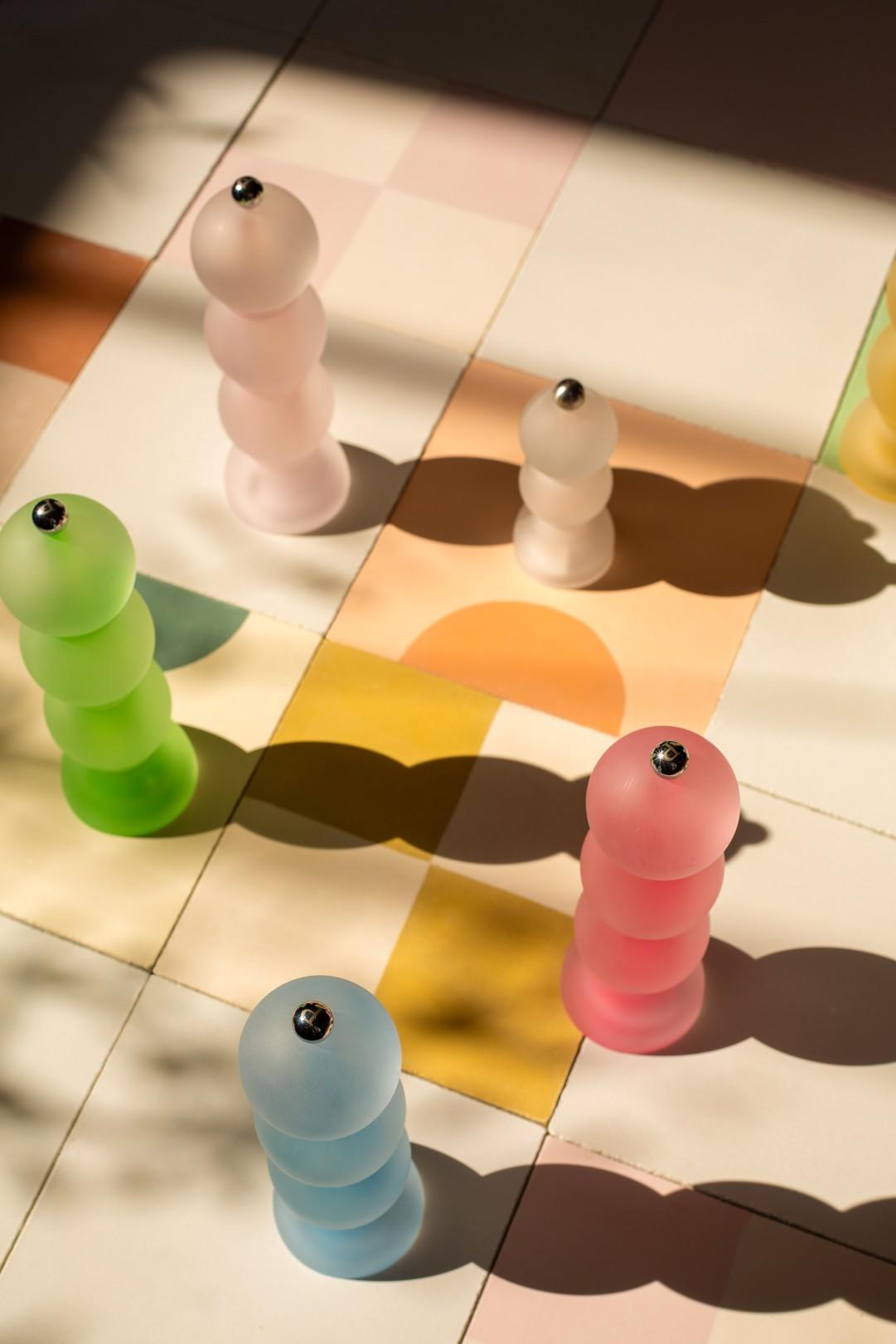 Akrylový mlýnek na sůl nebo pepř Mini BOB Frosty, 14 cm, modrá