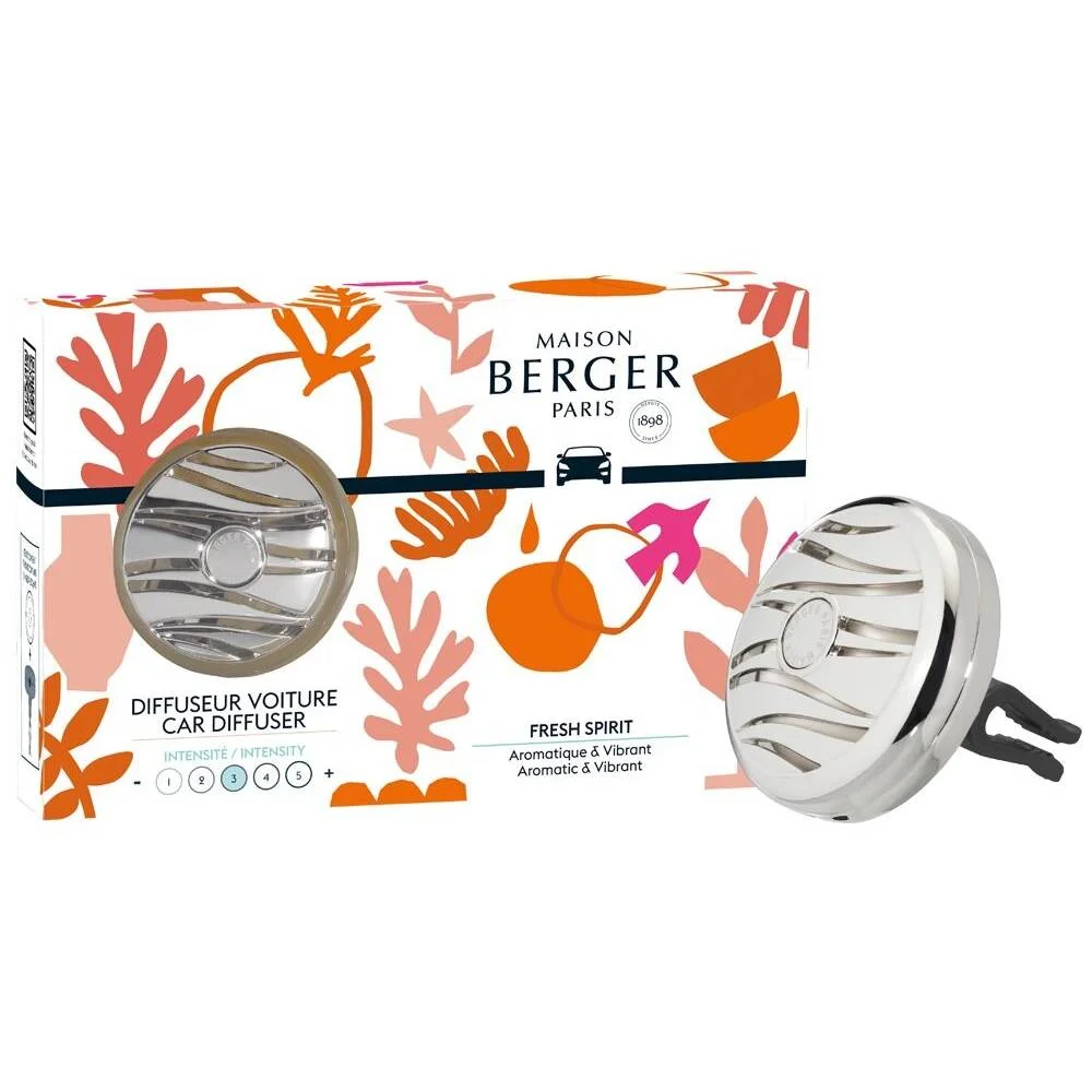 Vůně do auta Estival Svěží atmosféra, stříbrné pouzdro