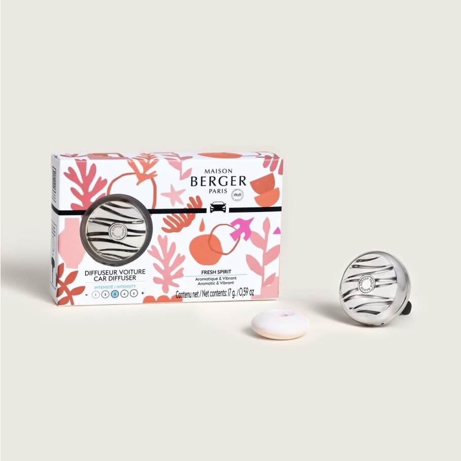 Vůně do auta Estival Svěží atmosféra, stříbrné pouzdro