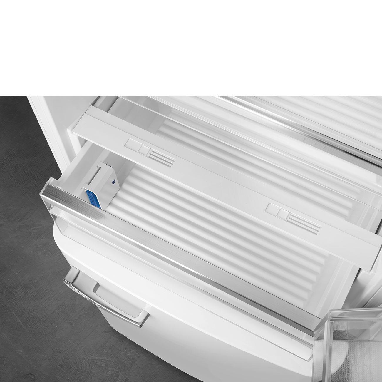 SMEG 50's RS kombinovaná lednice s mrazákem dole 344l/137l otv.pravé 205x70 cm krémová 