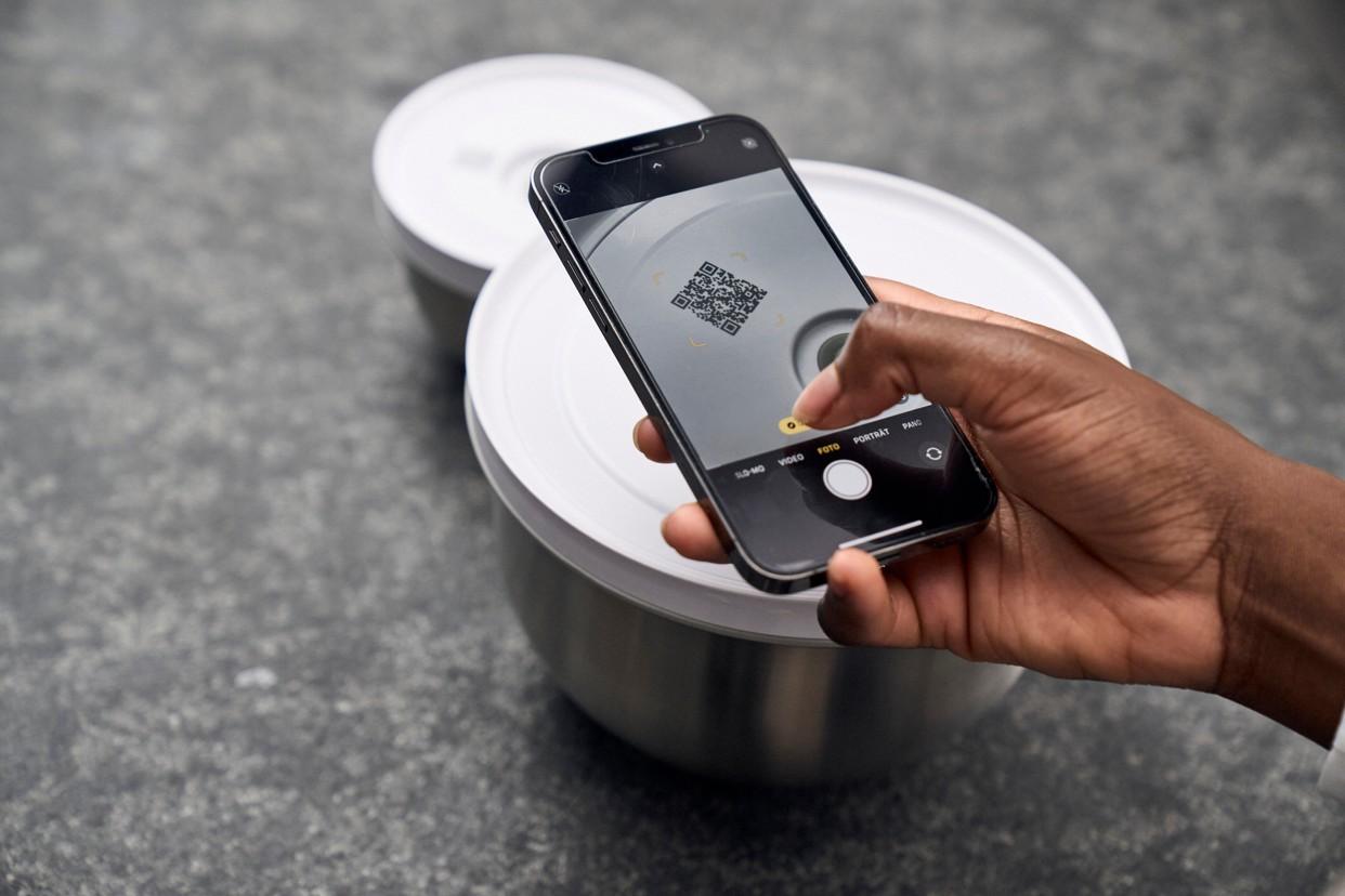 Sada vakuovacích nerezových mís s víčky Fresh & Save, Ø 12 / 18 / 24 cm, 3 ks