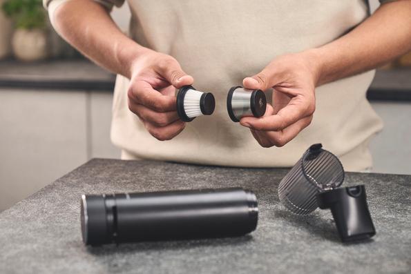 Bezdrátový ruční vysavač Enfinigy XTEND, startovací set, černá