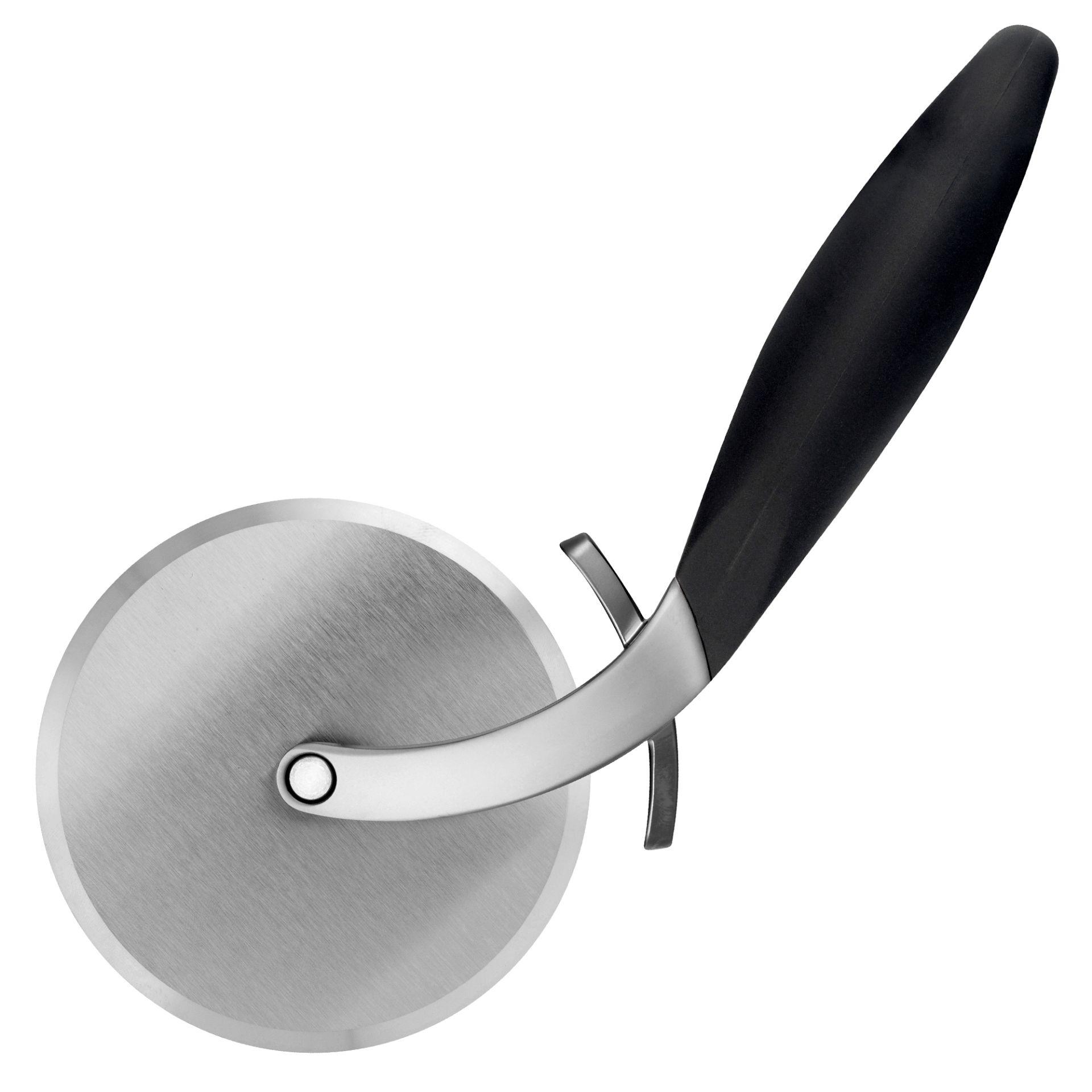 Microplane Kráječ na pizzu s děrovačem, černý