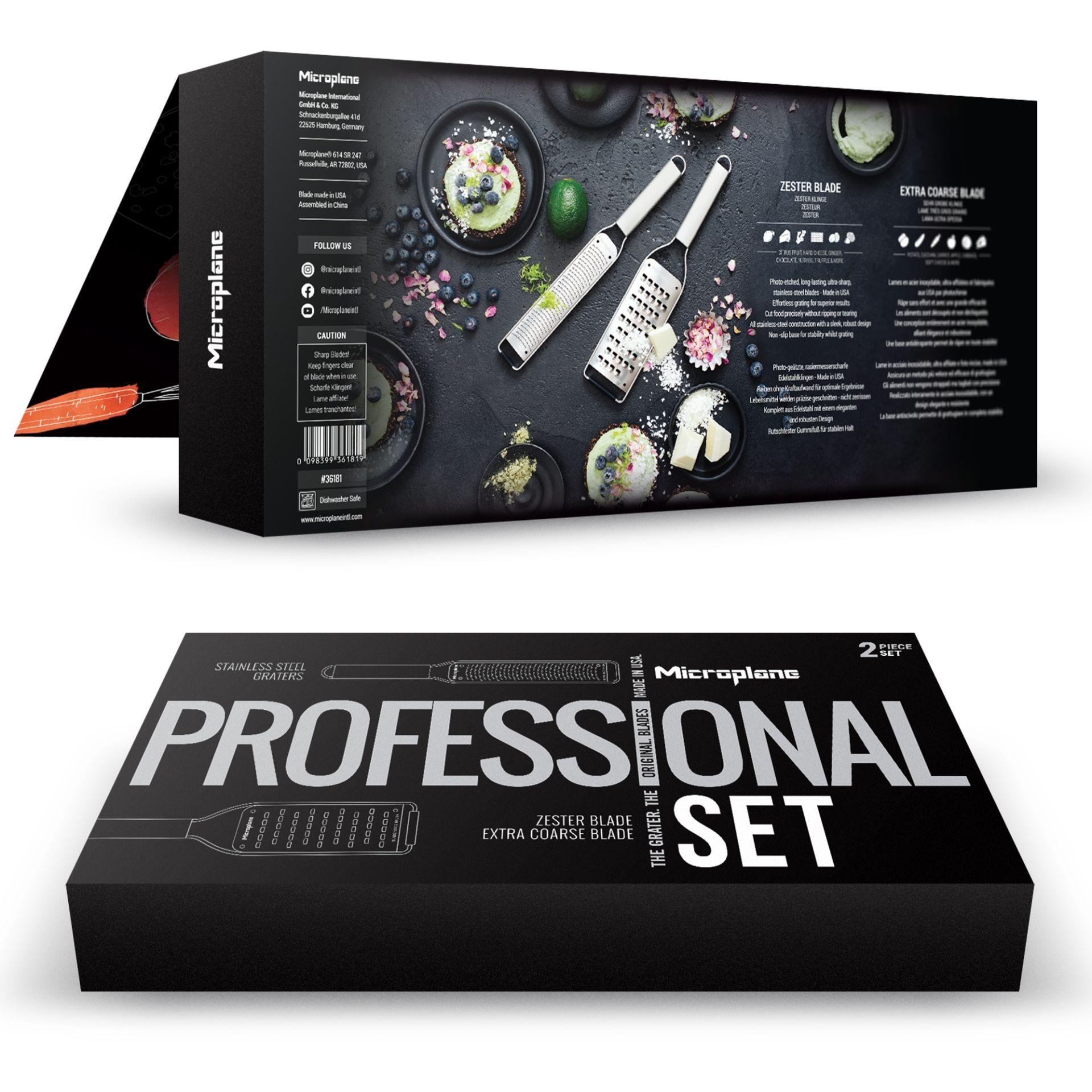 Microplane Professional set struhadel 2ks (59020+59008), nerezová rukojeť 