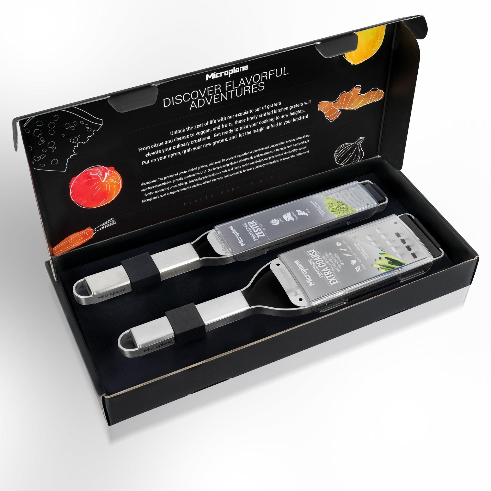 Microplane Professional set struhadel 2ks (59020+59008), nerezová rukojeť 