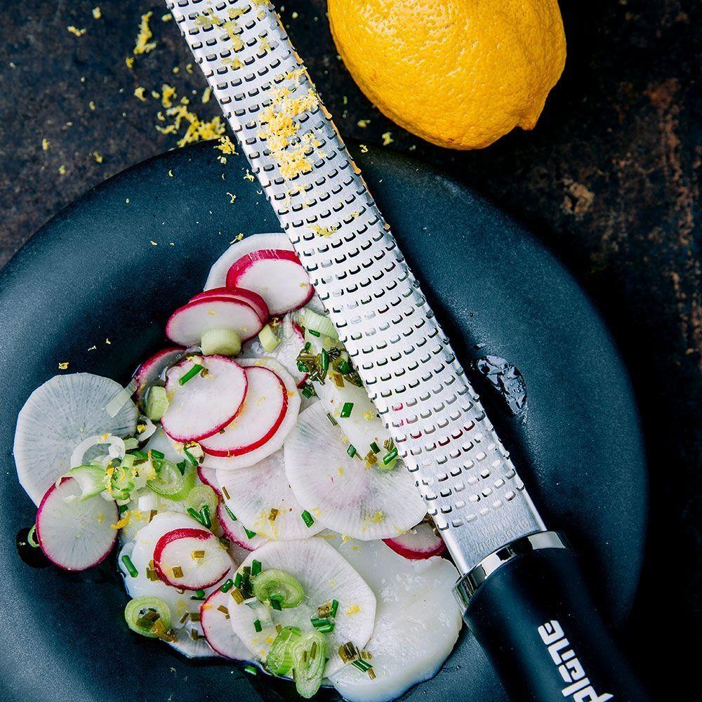 Microplane Gourmet set struhadel 2ks s rukavicí (46020+45044+34027), černá rukojeť