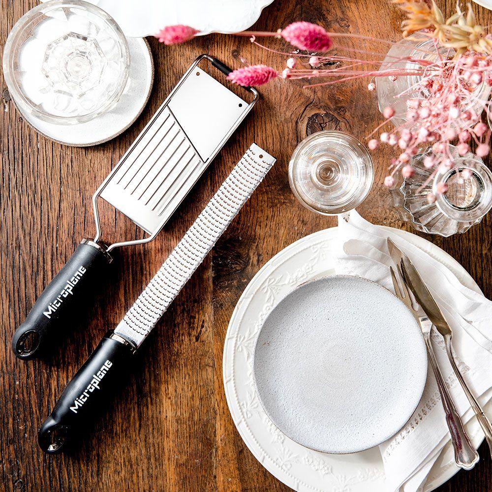 Microplane Gourmet set struhadel 2ks s rukavicí (46020+45044+34027), černá rukojeť