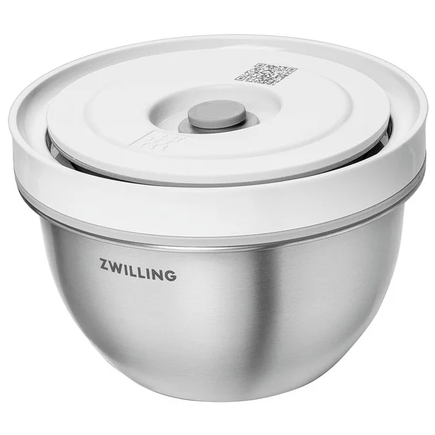 Vakuovací nerezová miska + víčko Fresh & Save, Ø 12 cm / 0,35 l