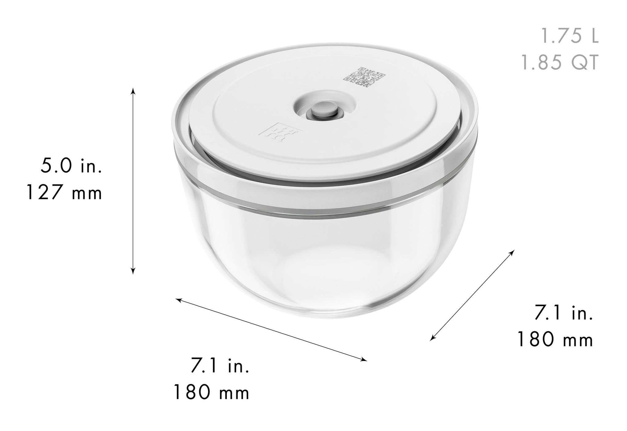 Vakuovací skleněná miska + víčko Fresh & Save, Ø 18 cm / 1,75 l