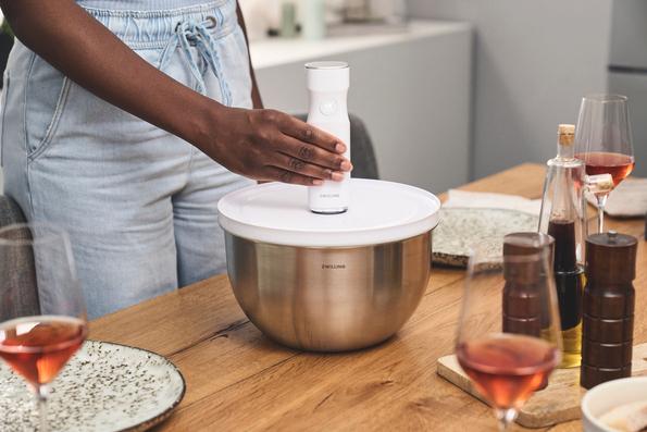 Vakuovací nerezová mísa + víčko Fresh & Save, Ø 24 cm / 4,0 l