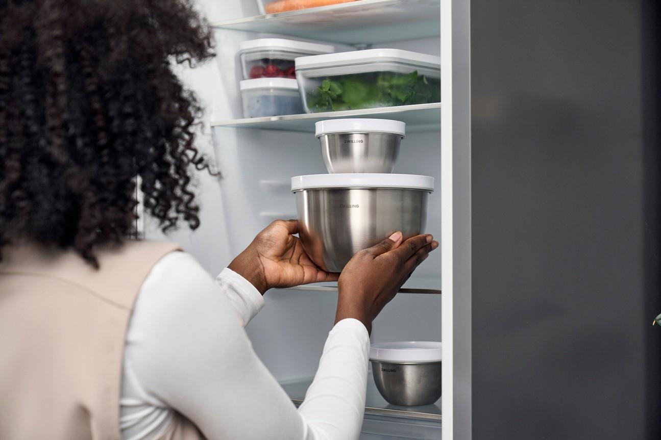 Sada vakuovacích nerezových mís Fresh & Save, Ø 12 / 18 / 24 cm, 3 ks