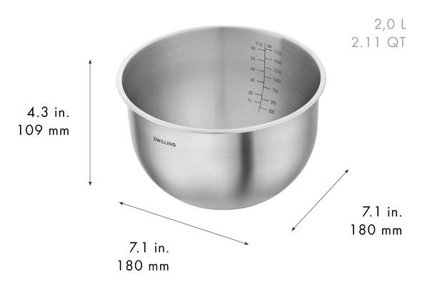 Sada vakuovacích nerezových mís Fresh & Save, Ø 12 / 18 / 24 cm, 3 ks