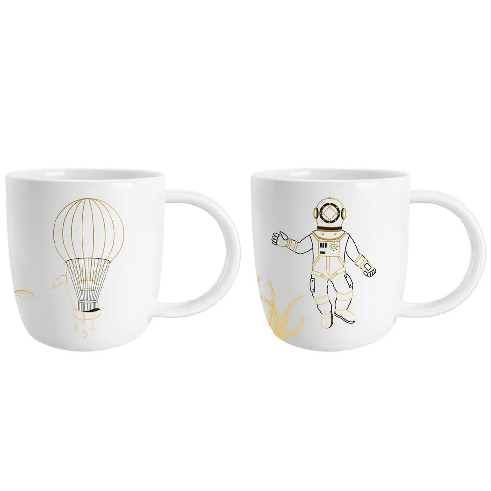 KUSMI TEA Organic Vánoční set 2 hrnků 2025 deco1