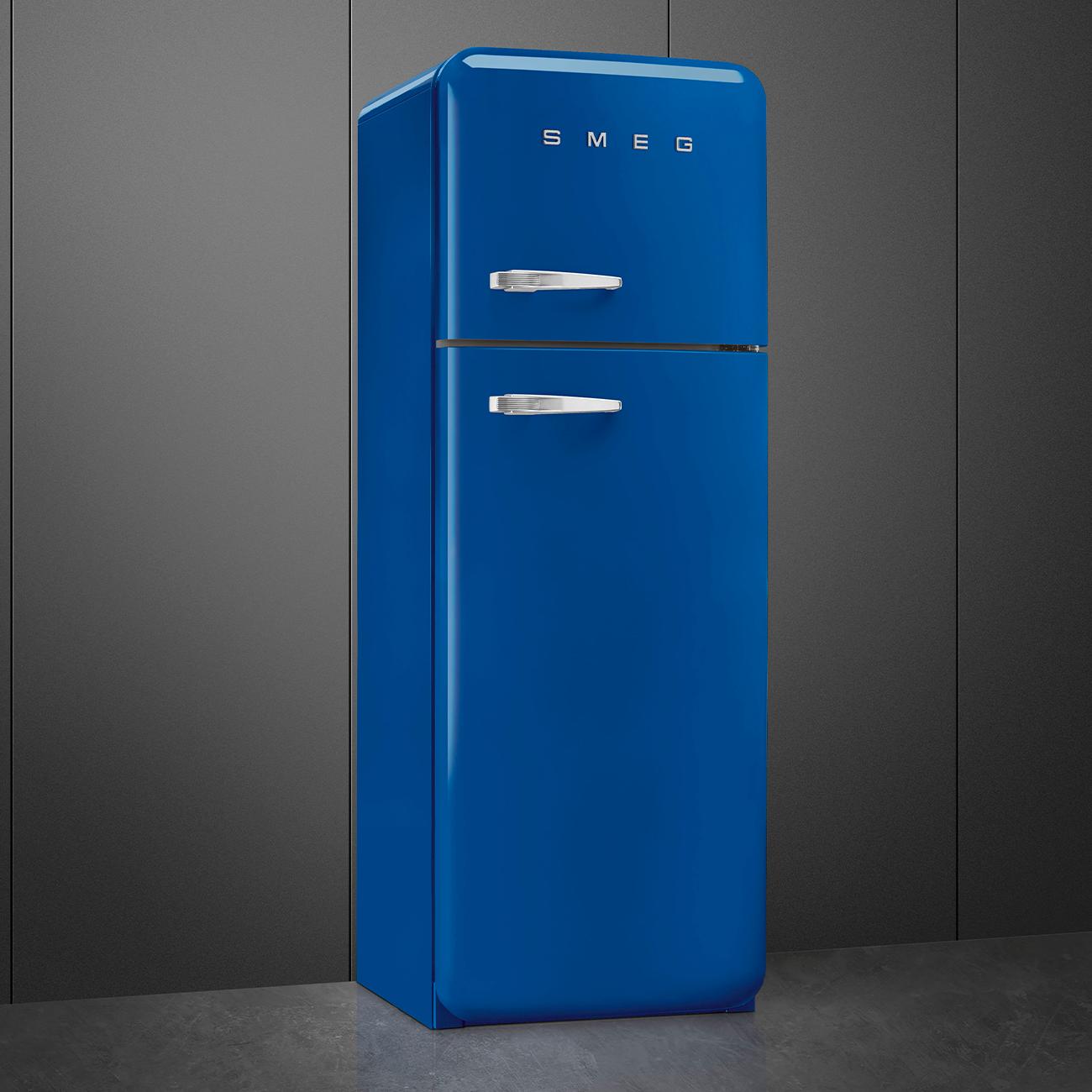 SMEG 50's RS kombinovaná lednice s mrazákem nahoře 222l/72l otv.pravé 172x60 cm tmavě modrá