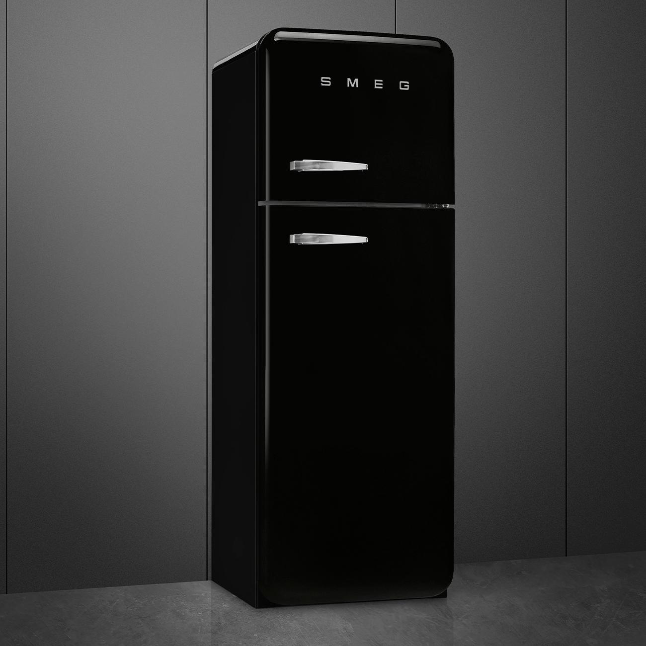 SMEG 50's RS kombinovaná lednice s mrazákem nahoře 222l/72l otv.pravé 172x60 cm tmavě modrá