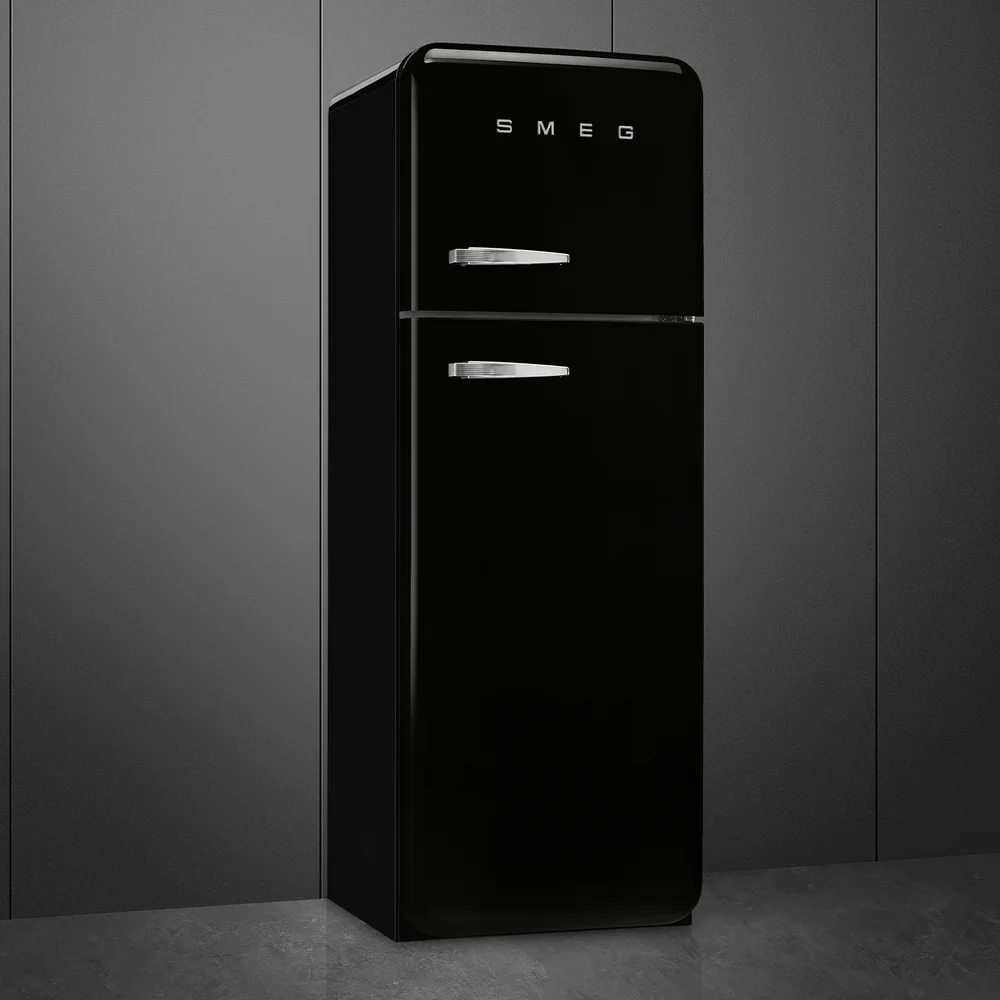 SMEG 50's RS kombinovaná lednice s mrazákem nahoře 222l/72l otv.pravé 172x60 cm černá