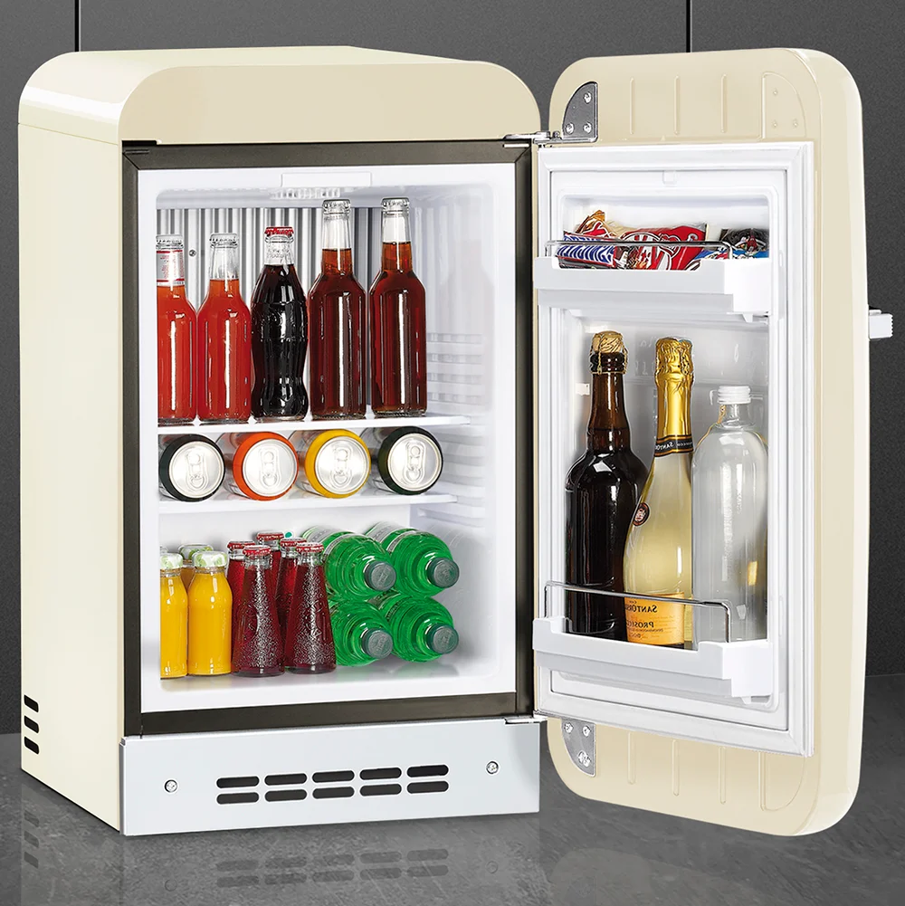 Lednice "Minibar", FAB5R, 34 l, otvírání pravé, 74x40 cm, krémová