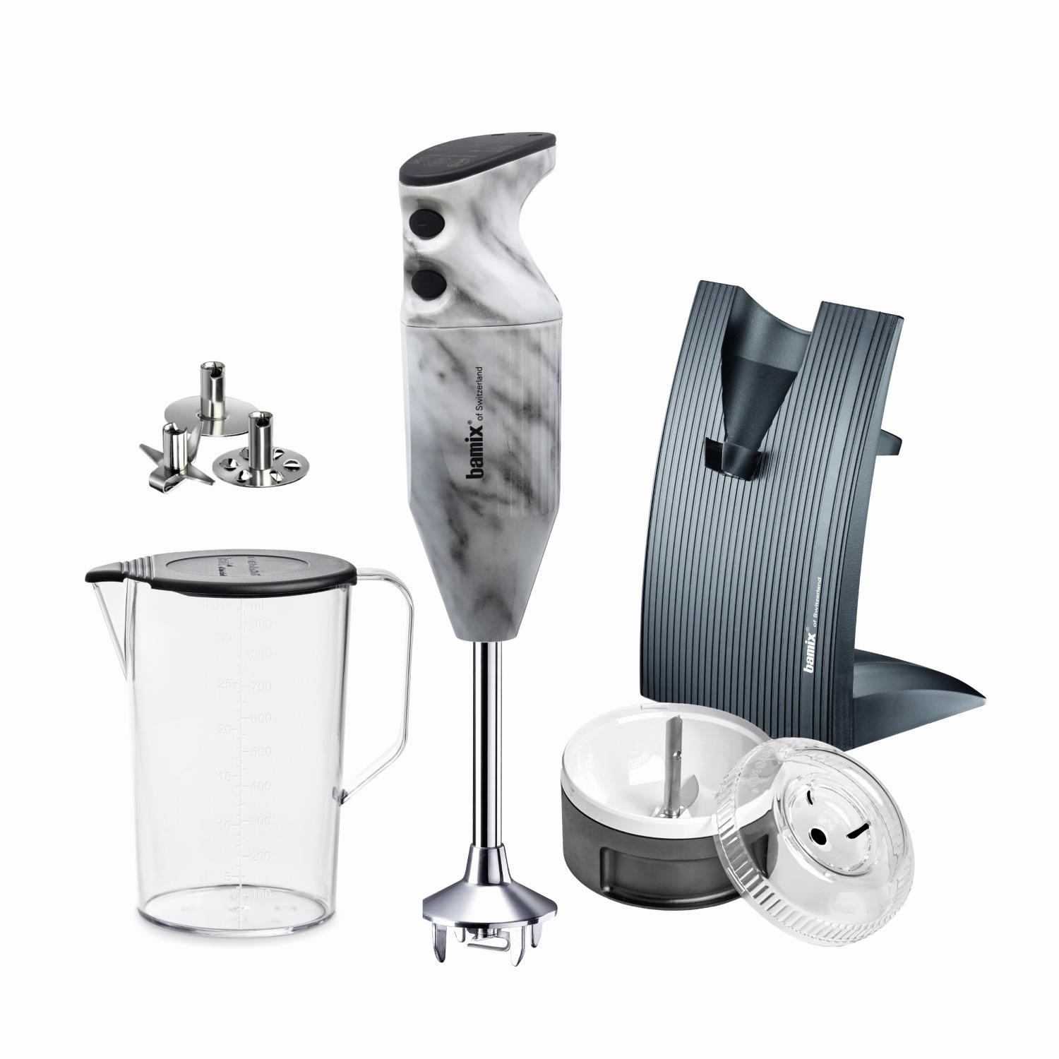 Tyčový mixér Swissline 200 W, typ C, Design Edition, Porcelain blue-white