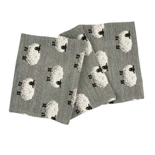 Běhoun na stůl Fluffy Gang, 40 x 93 cm, grey