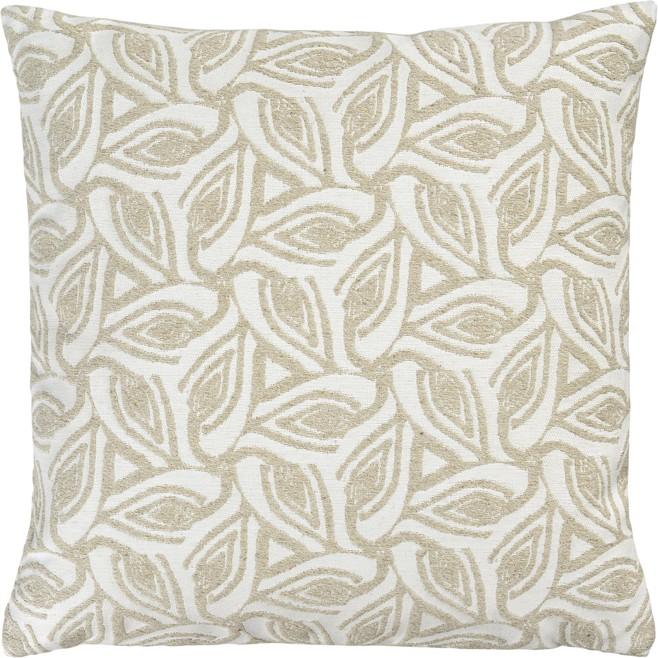 Žakárový povlak na polštář Lanika, 50 x 50 cm, ecru/beige