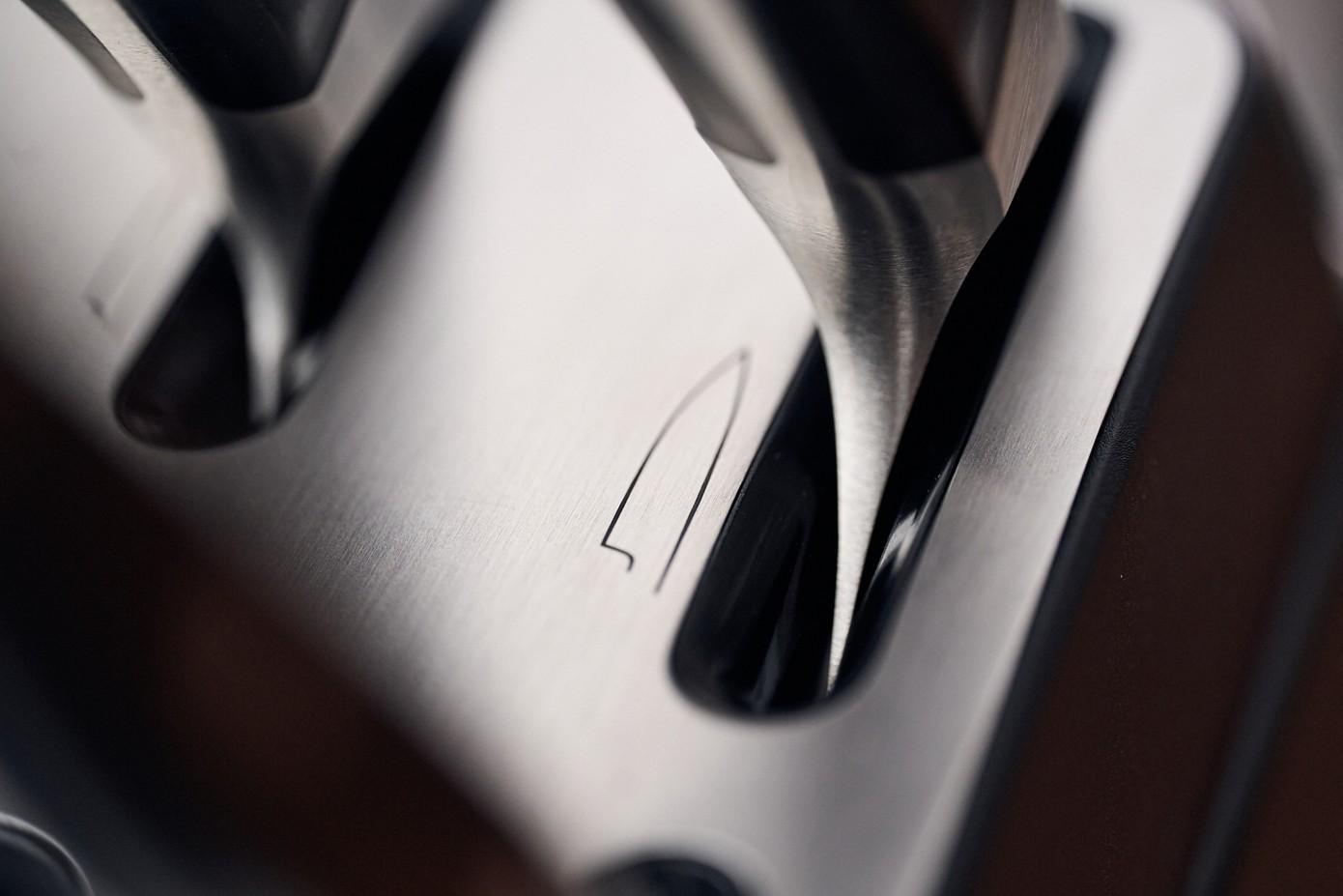 Samoostřící blok s noži a nůžkami Pro, 7 ks, antracitová