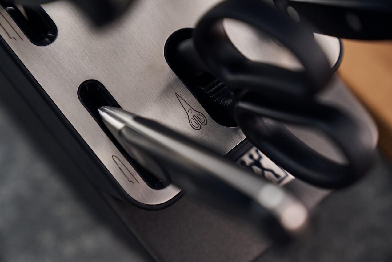 Samoostřící blok s noži a nůžkami Pro, 7 ks, antracitová