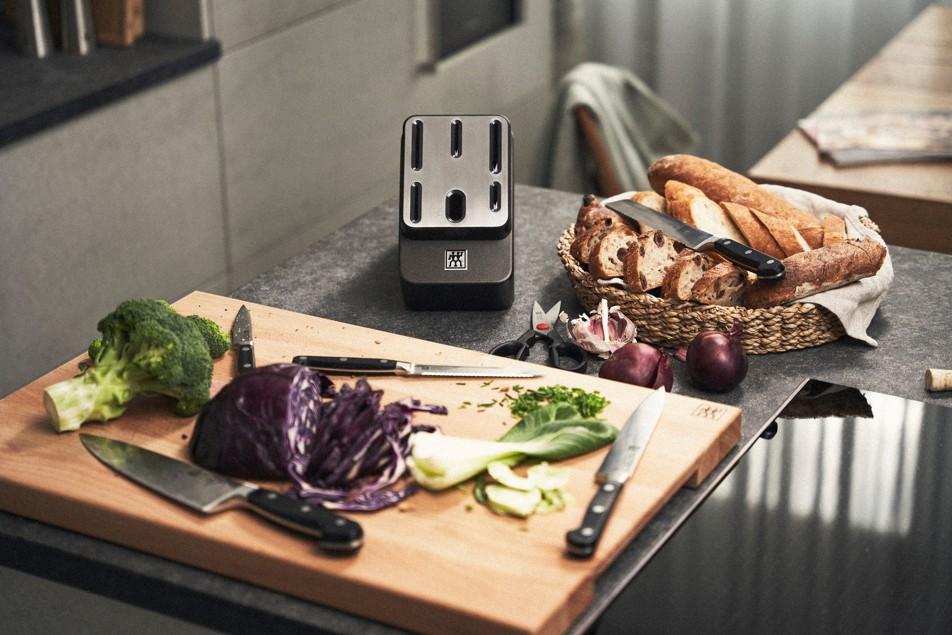 Samoostřící blok s noži a nůžkami Professional “S“, 7 ks, antracitová