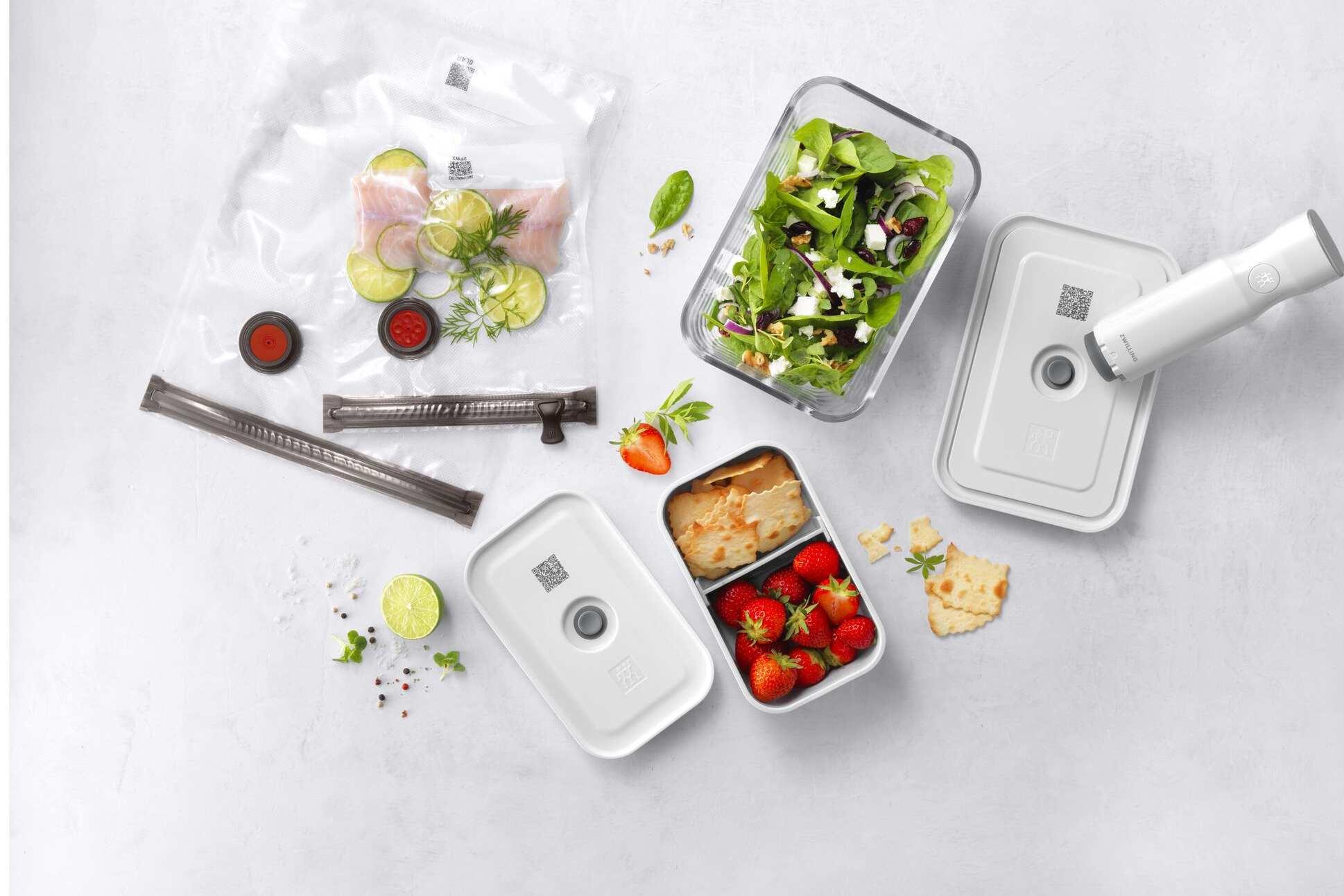 Sada na vakuování Fresh & Save, sklo/plast, 7 ks