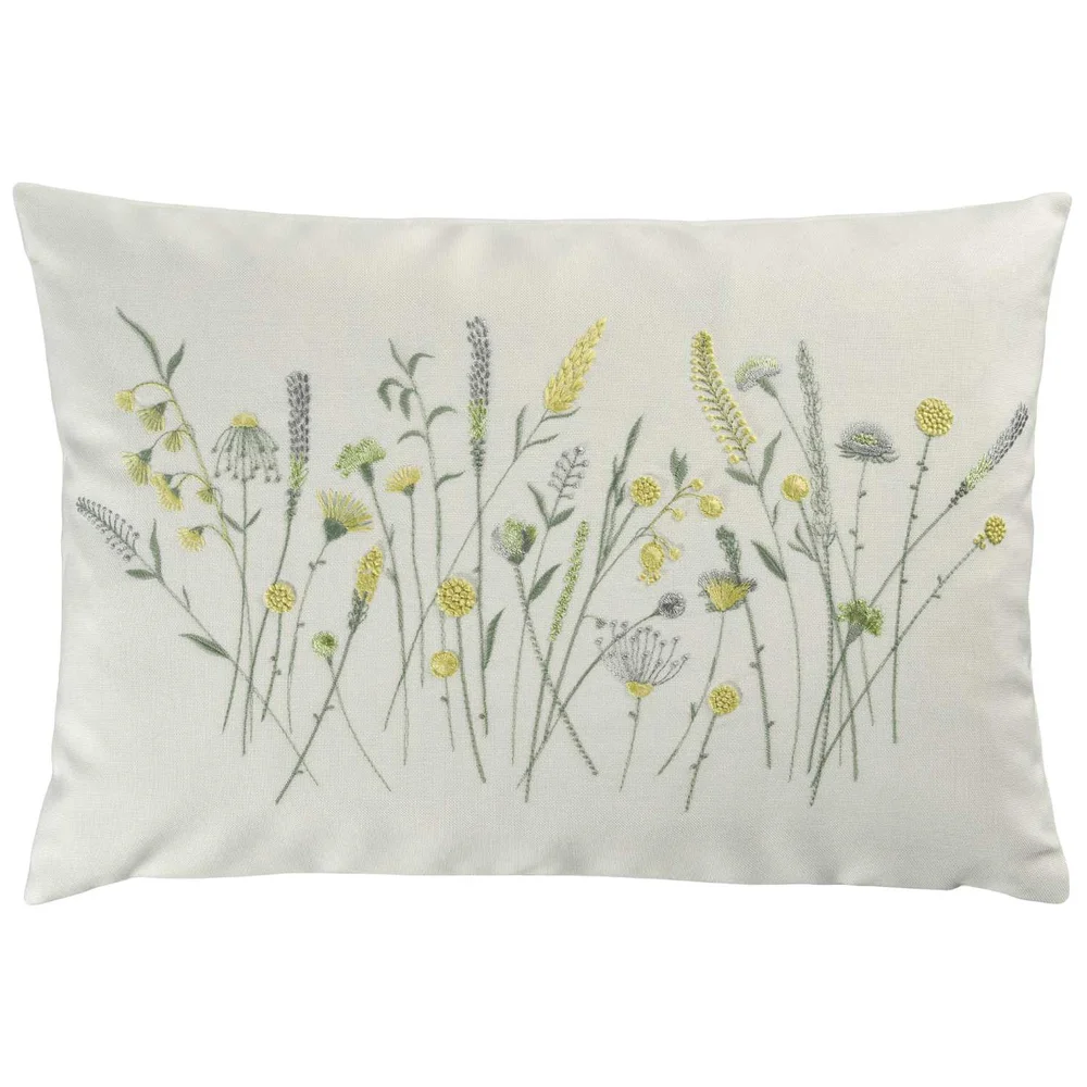 Povlak na polštář Garnish, 34 x 50 cm, ecru