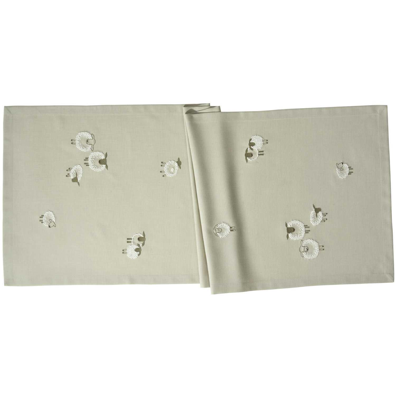 Běhoun na stůl Cork, 50 x 150 cm, desert sand