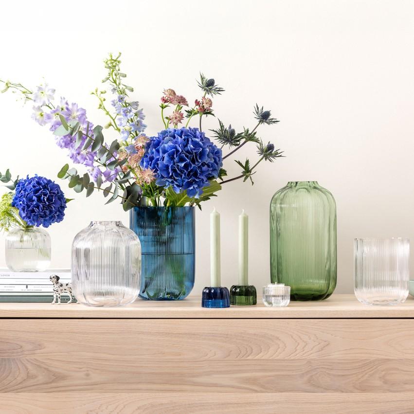 Skleněná váza Fleur, 11 cm