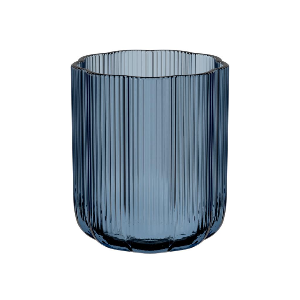Skleněná váza Fleur, 15 cm, modrá