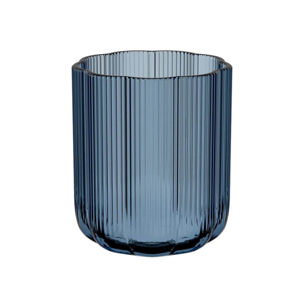 Skleněná váza Fleur, 15 cm, modrá