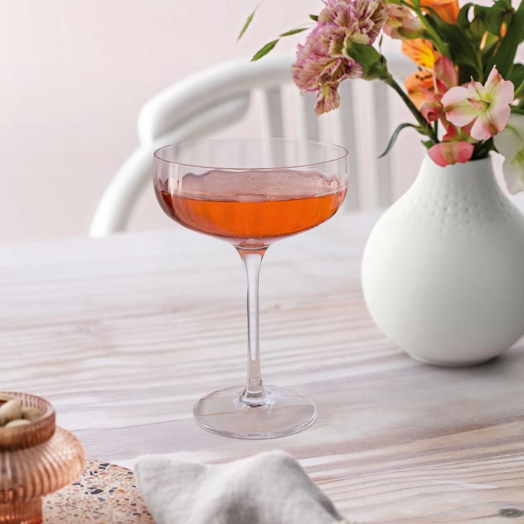 Poháry na šumivá vína a šampaňské Rose Garden, 0,12 l, 4 ks