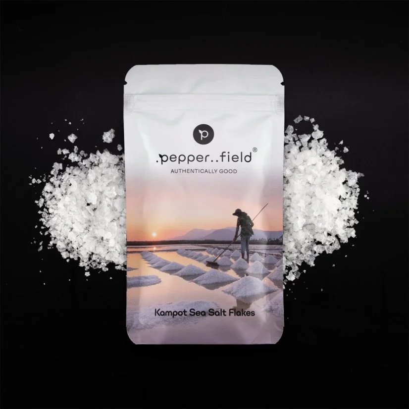 Solné pyramidy - Sea Salt Flakes - výběr největších krystalů solných vloček, 100 g