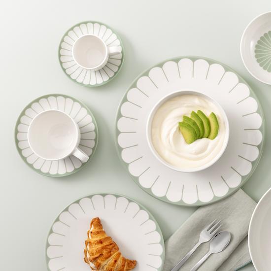 Kávový podšálek Fleur Vert, Ø 15 cm