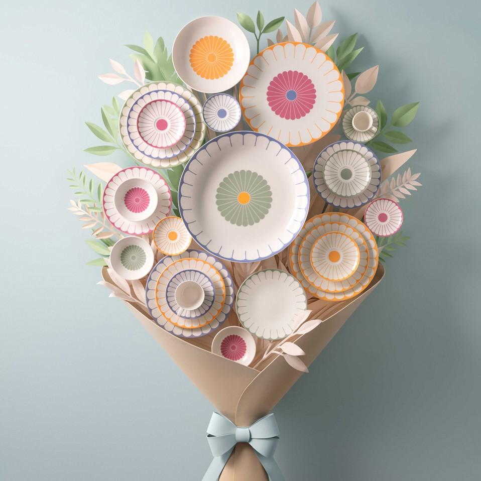 Mísa na ovoce Fleur Couleur, Ø 38 cm / 3,4 l