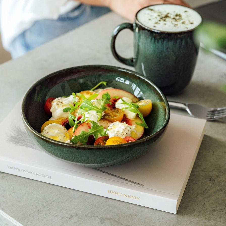 Kameninový hrnek Lave vert, 0,4 l