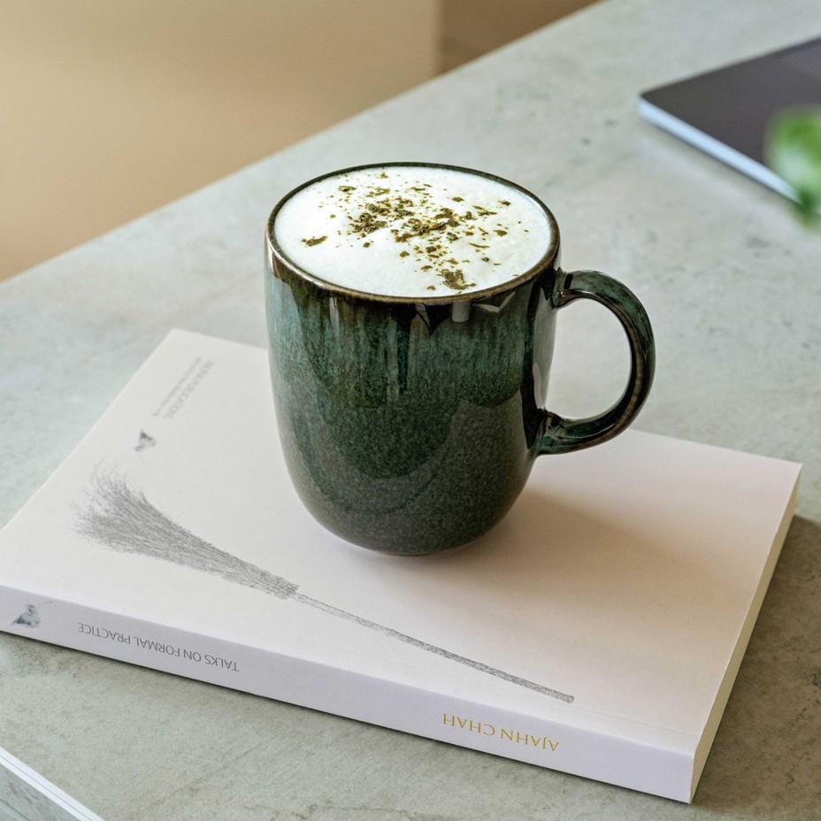 Kameninový hrnek Lave vert, 0,4 l