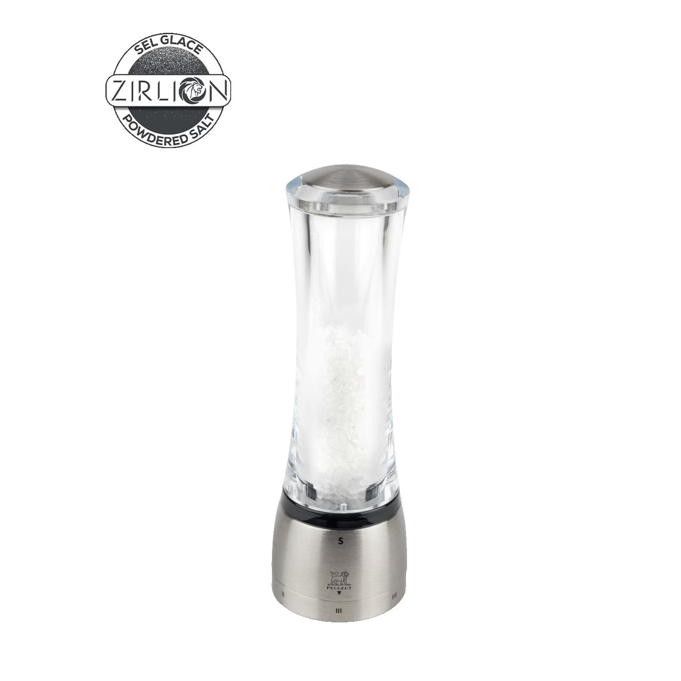 PEUGEOT DAMAN mlýnek na sůl, ZIRLION 21 cm akryl/nerez