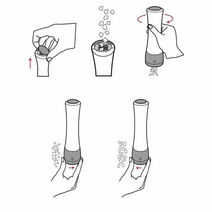 PEUGEOT DAMAN mlýnek na sůl, ZIRLION 21 cm akryl/nerez