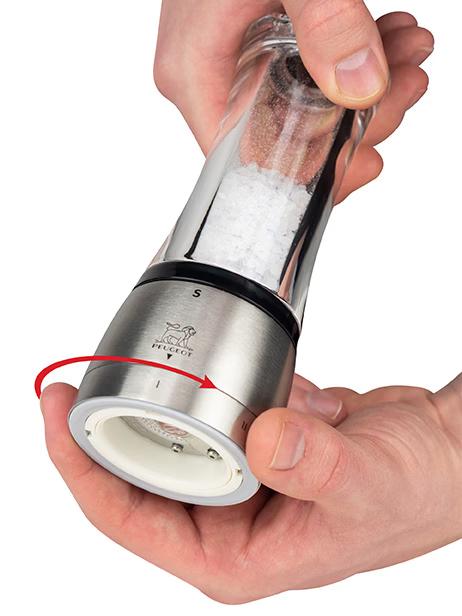 PEUGEOT DAMAN mlýnek na sůl, ZIRLION 21 cm akryl/nerez