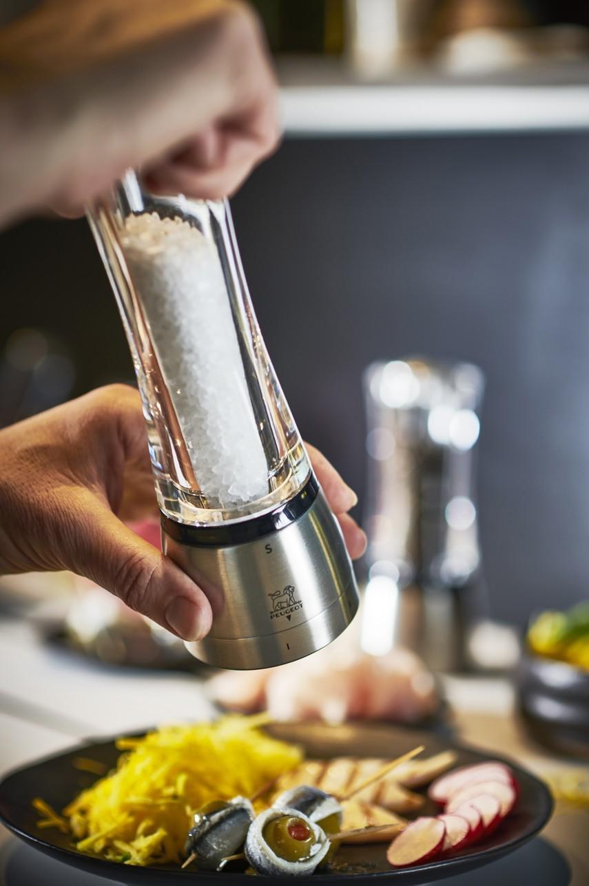 PEUGEOT DAMAN mlýnek na sůl, ZIRLION 21 cm akryl/nerez